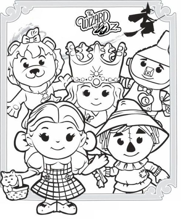 the wizard of oz characters coloring picture printable