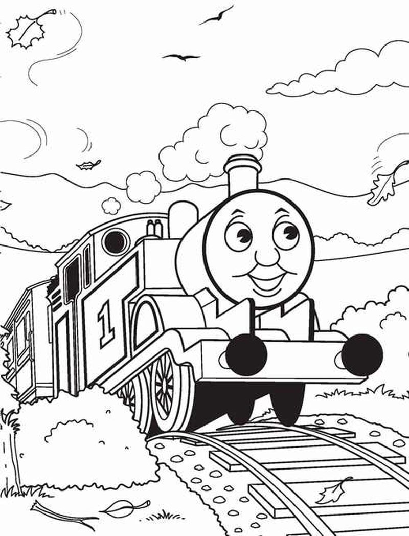 thomas the train coloring book pages