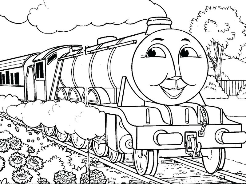 thomas the train coloring pages easy