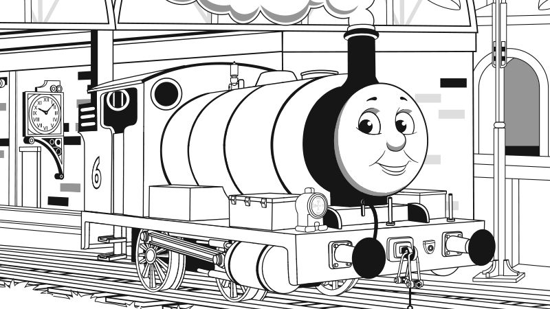 thomas the train coloring pages for preschoolers