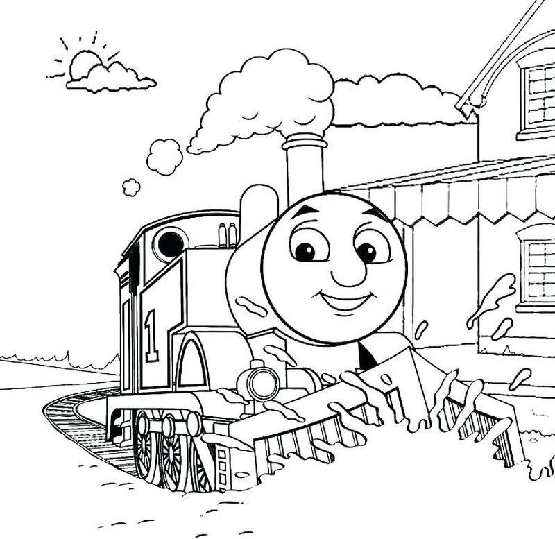 thomas the train free coloring pages printable