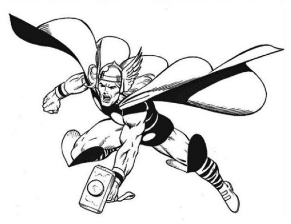 thor coloring pages superhero thor coloring page the avengers