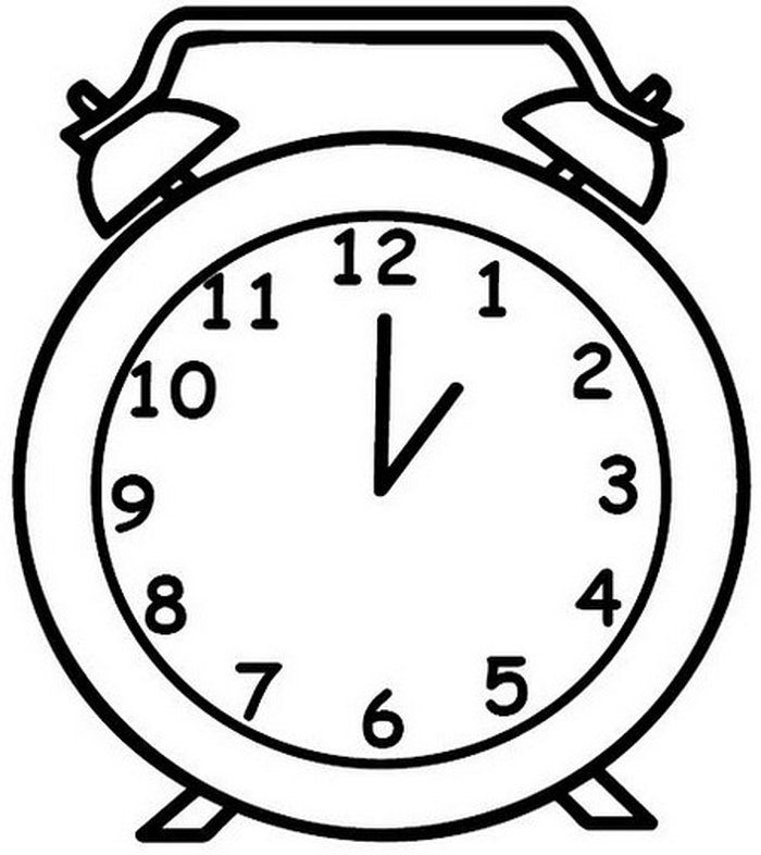 top alarm clock coloring sheets for kids