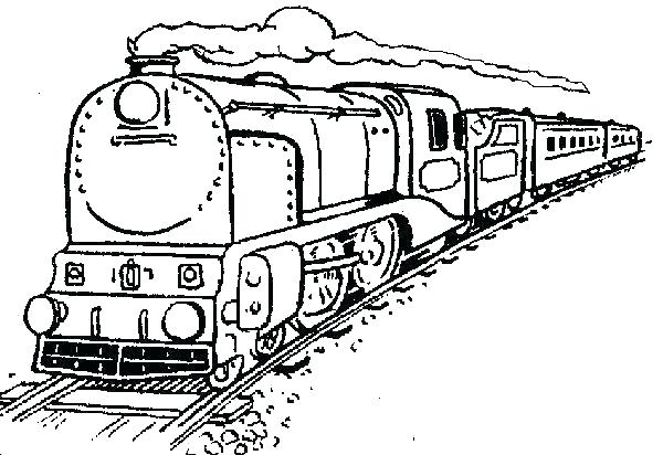 train coloring pages free