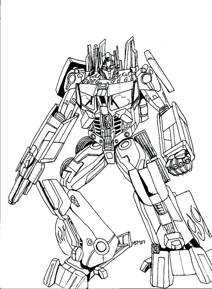 transformers cartoon coloring pages