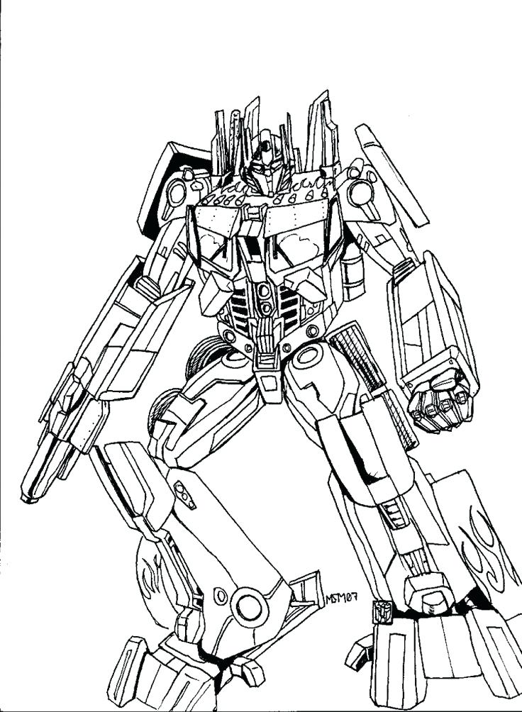 transformers 4 optimus prime coloring pages