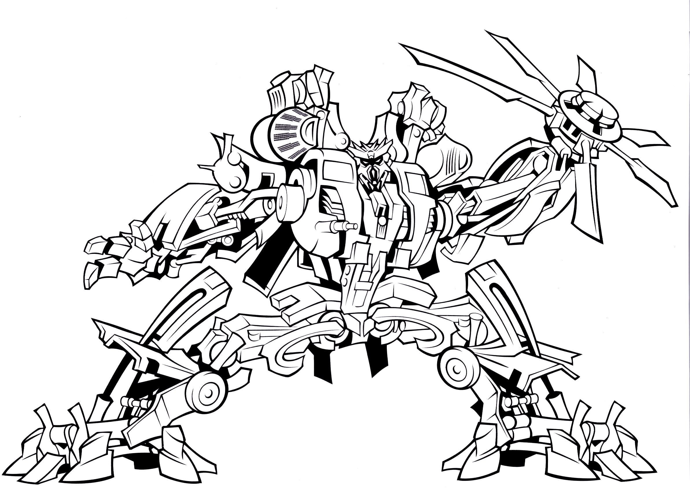 transformers movie coloring pages