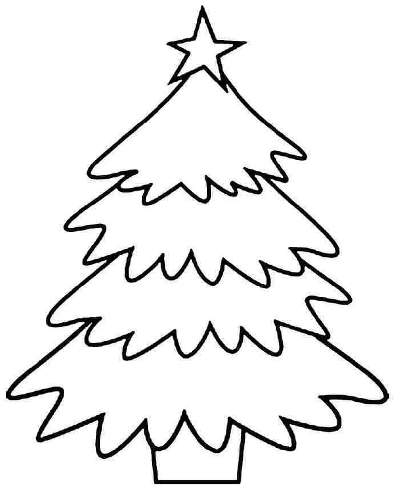 tree coloring pages for kids