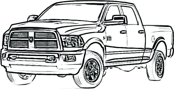 truck coloring pages for preschoolers
