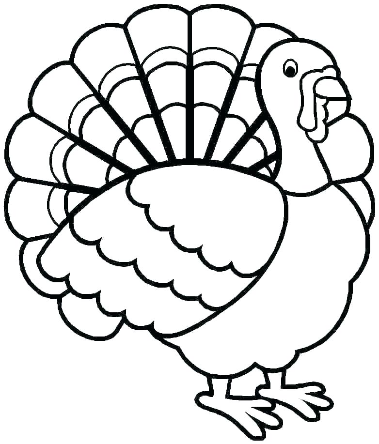 Turkey Coloring Pages PDF - Coloringfolder.com