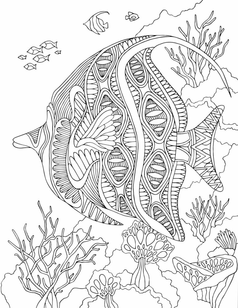 Under The Sea Coloring Pages Pdf To Print - Coloringfolder.com