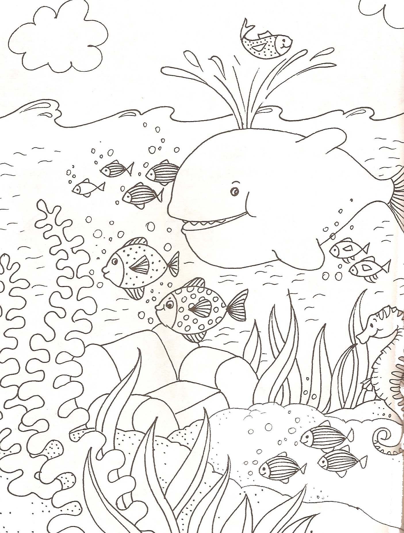 printable coloring pages under the sea