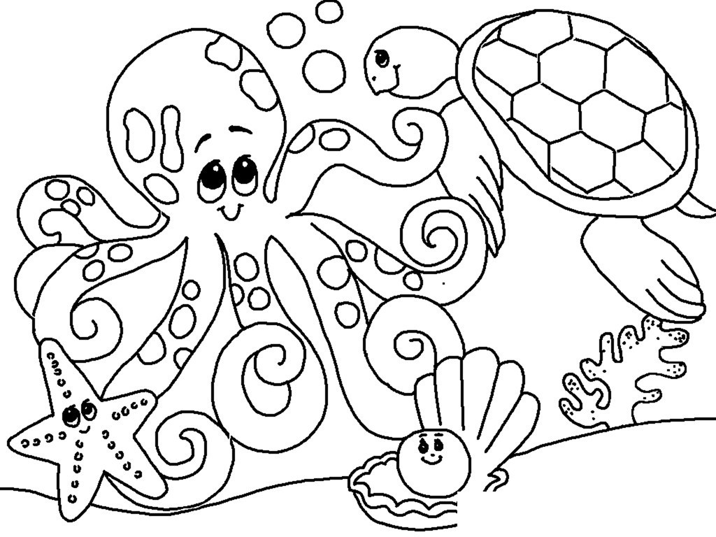 printable under the sea coloring pages