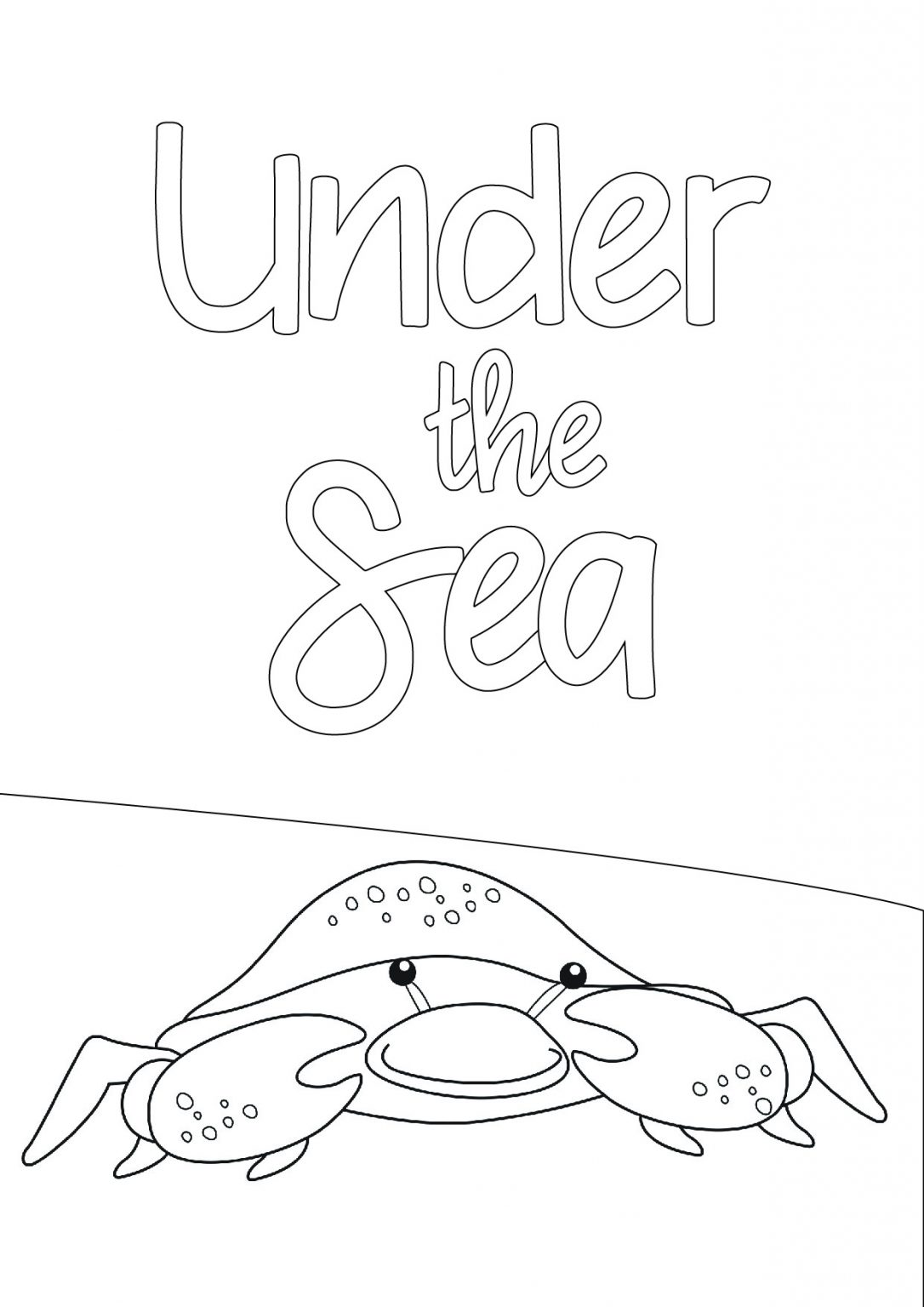under the sea animals coloring pages