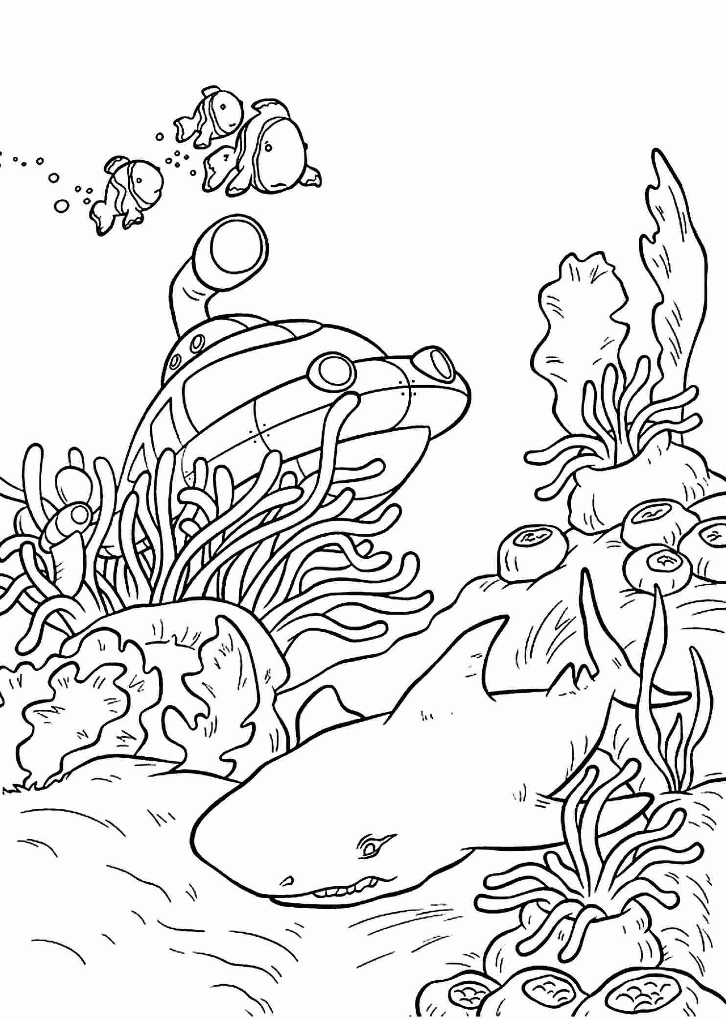 under the sea coloring pages for adults