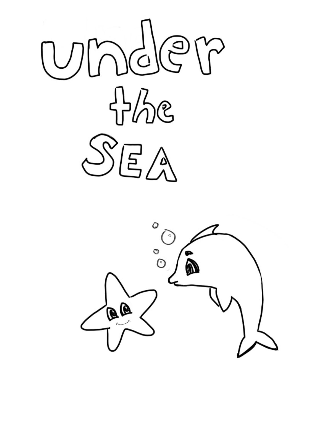 under the sea coloring pages for prek