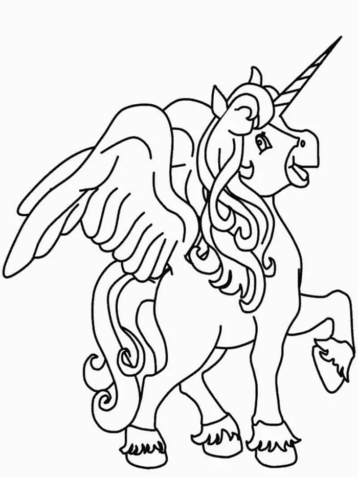 printable unicorn coloring pages