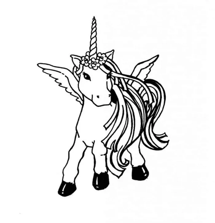 unicorn coloring page