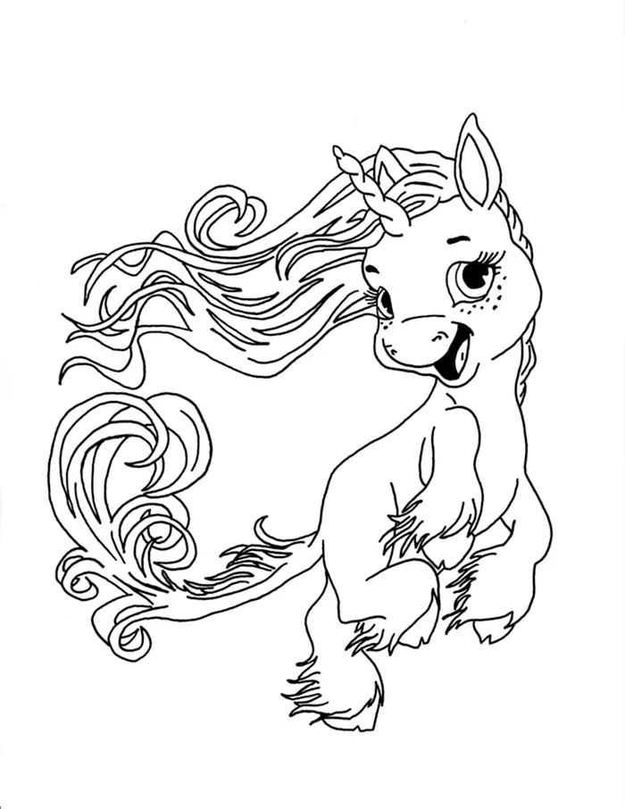 baby unicorn coloring pages printable