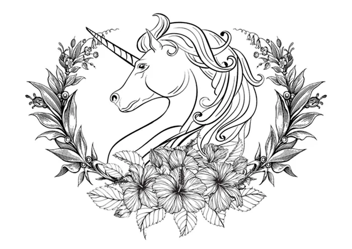 beautiful unicorn pictures to color