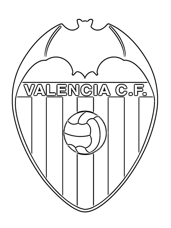 valencia cf coloeing pages