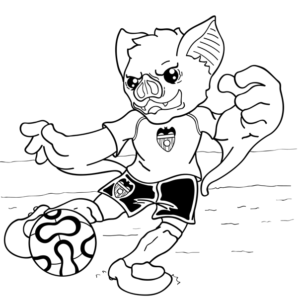 valencia mascit coloring pages