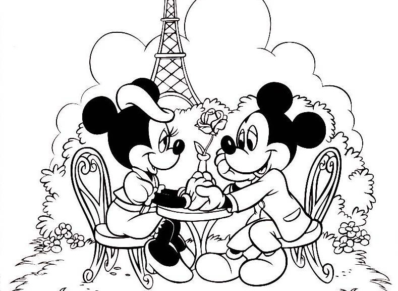 valentine coloring pages disney