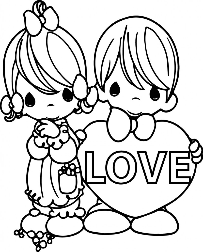 valentine coloring pages free
