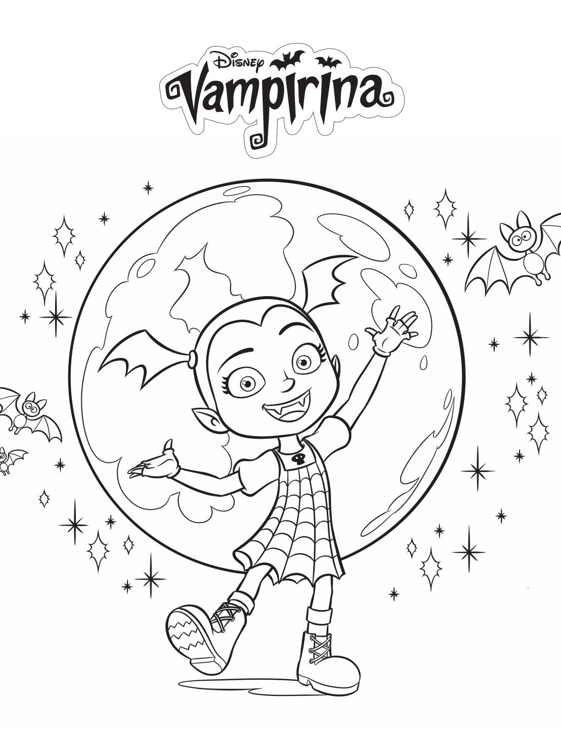 vampirina coloring pages free