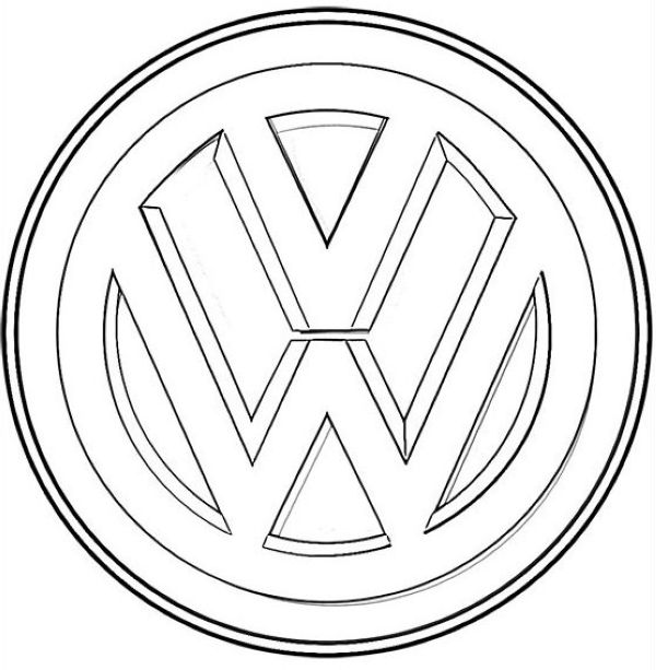 volkswagen logo coloring sheet
