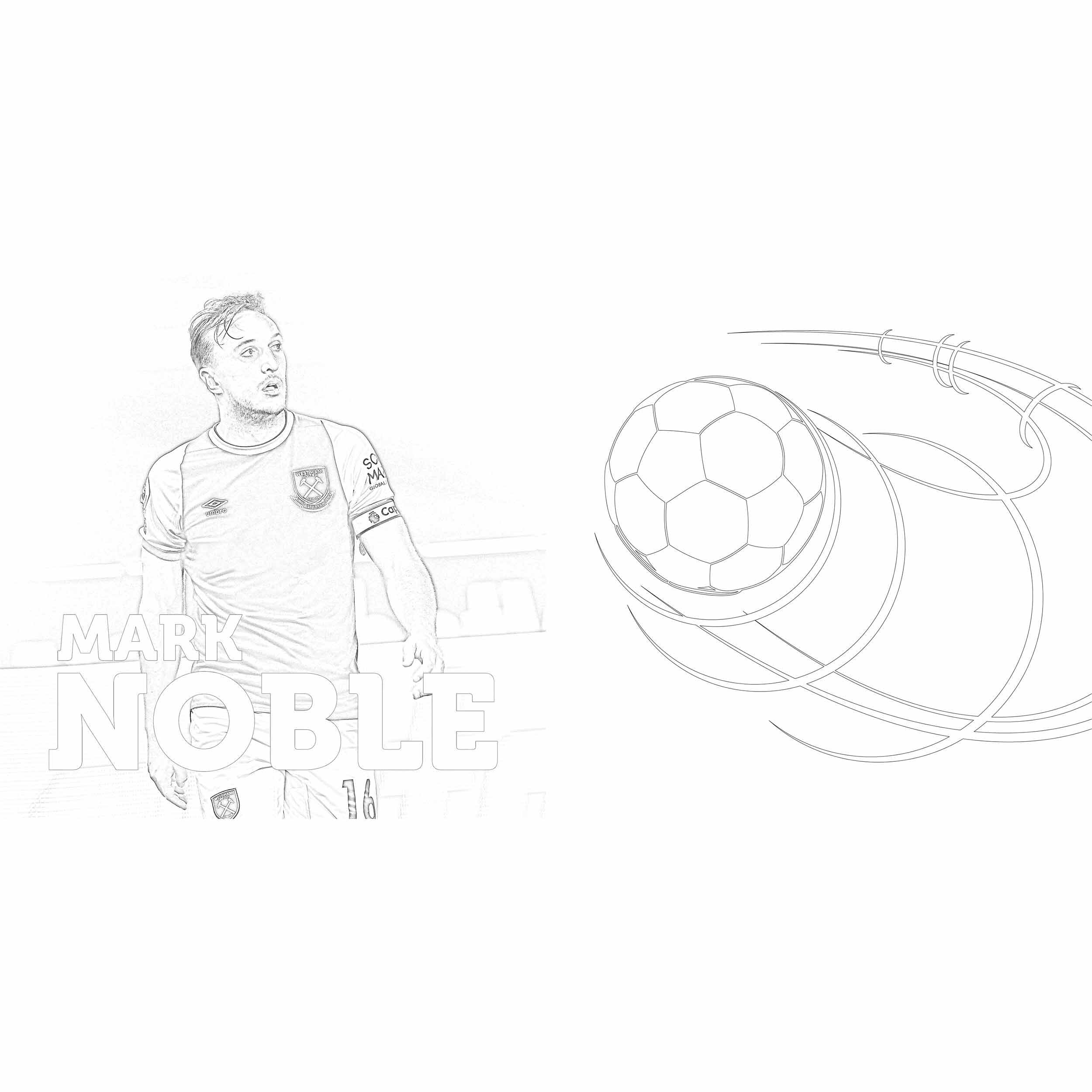 west ham united player coloring pages