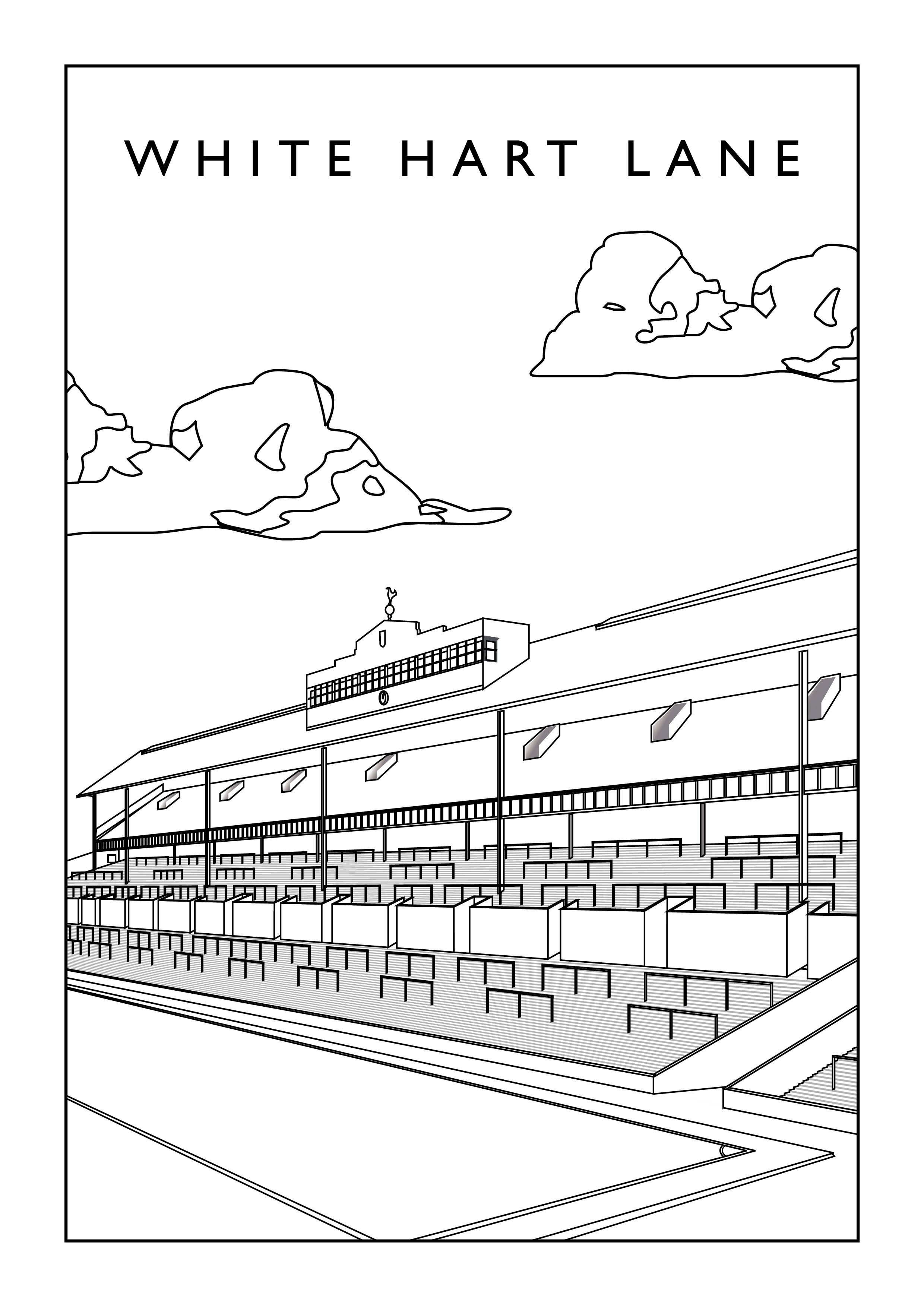 white hart lane coloring pages