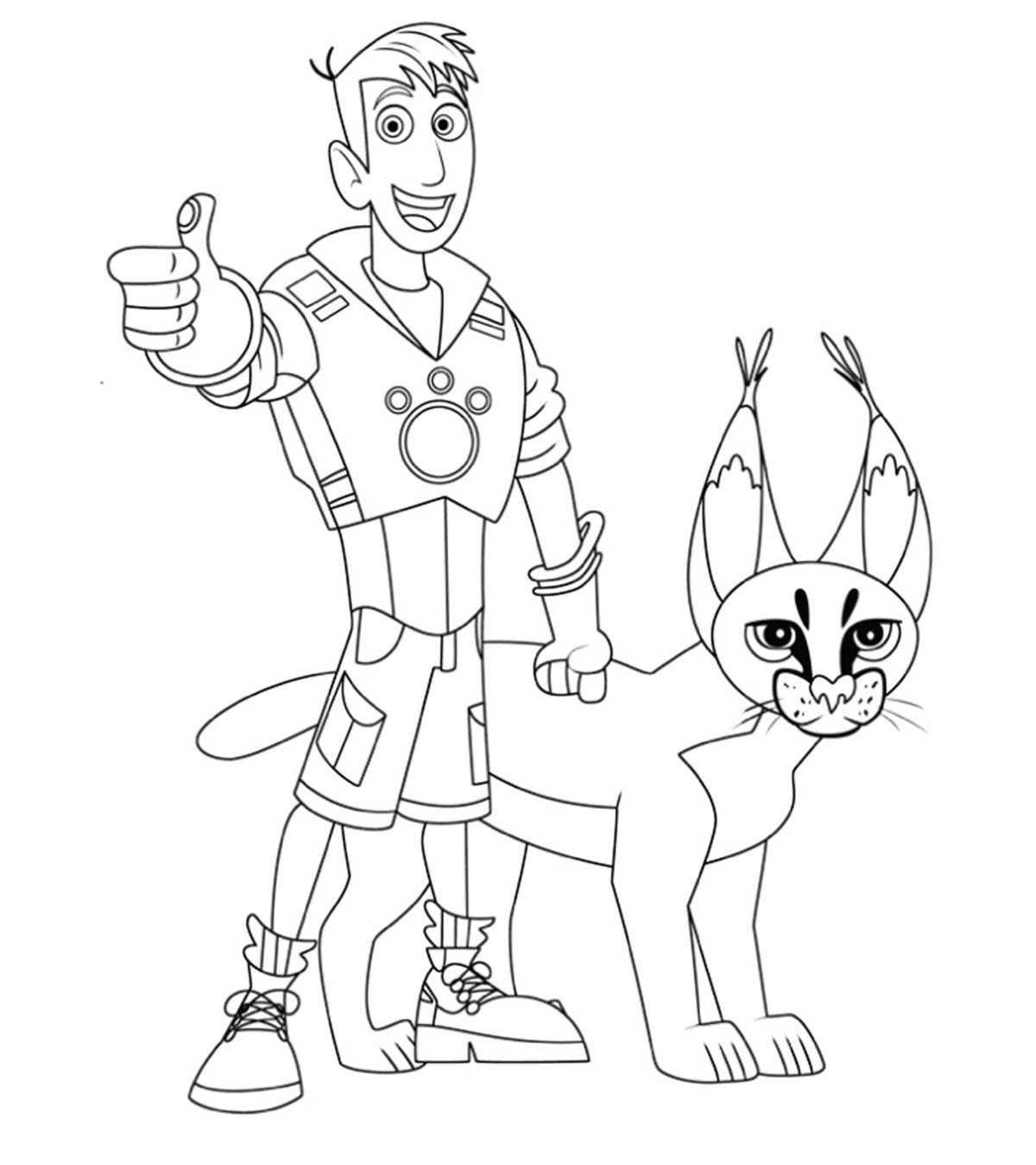 wild kratts coloring pages to print