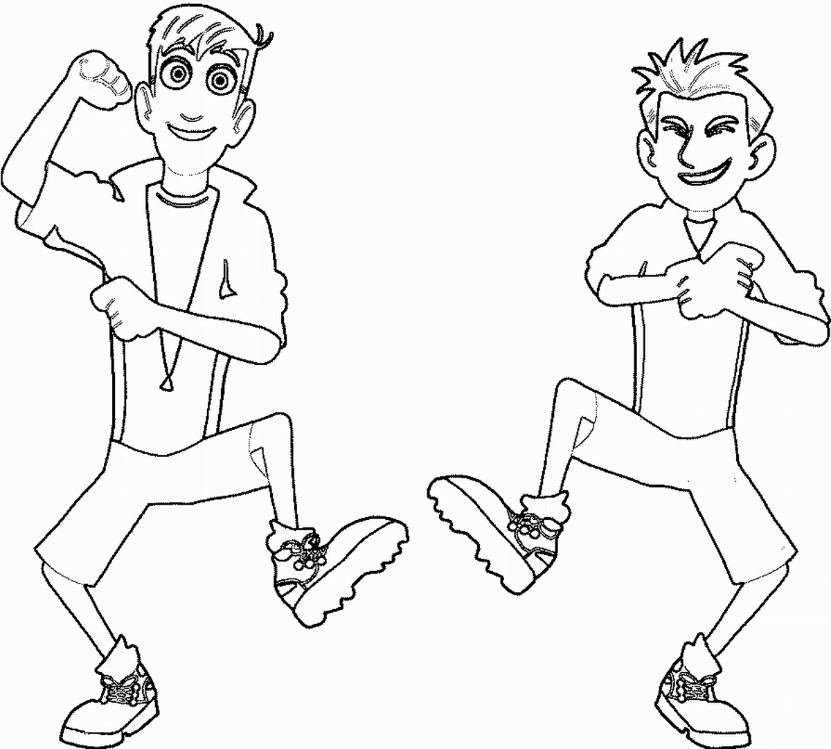 wild kratts creature power coloring pages