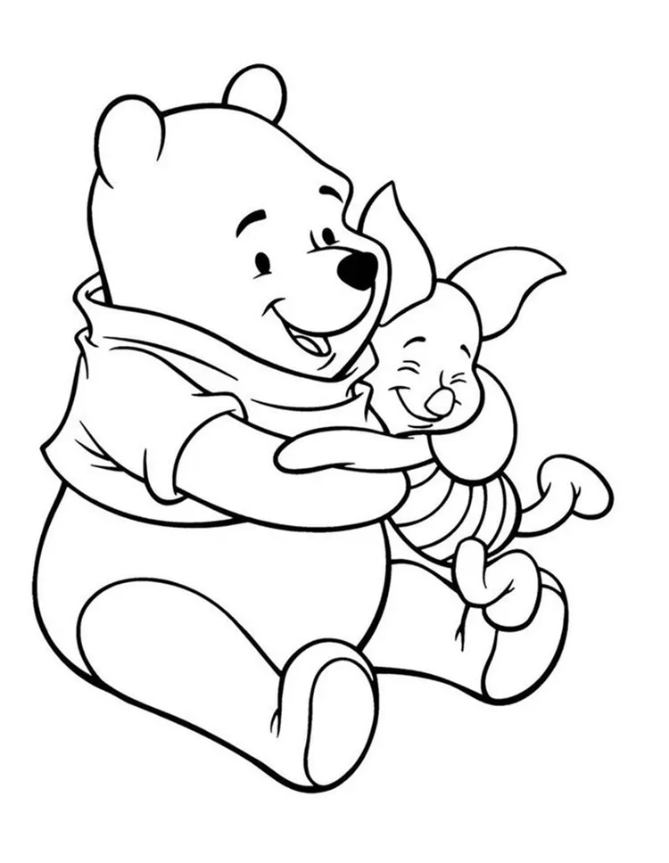 cute winnie the pooh coloring pages