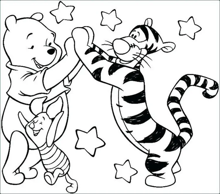 winnie the pooh coloring pages disney