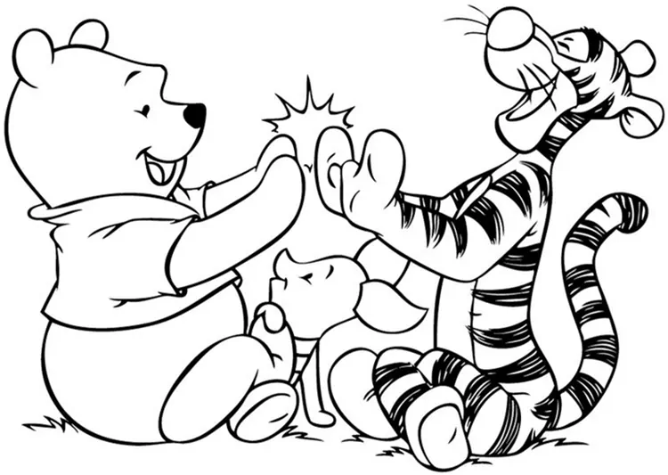 winnie the pooh image to color