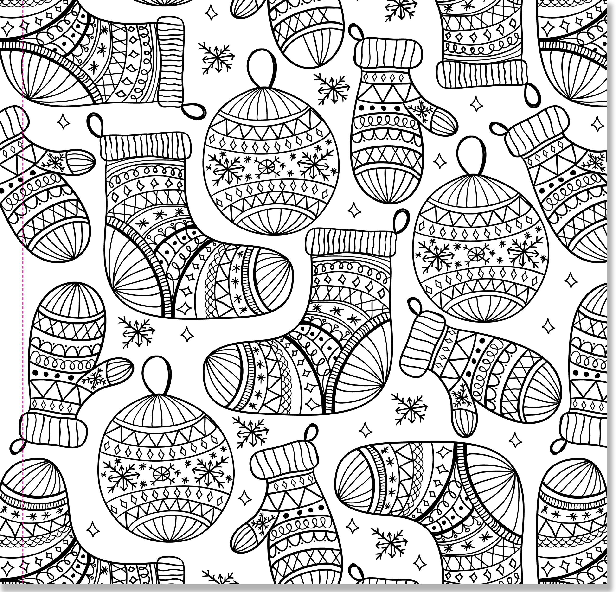 winter coloring pages for adults