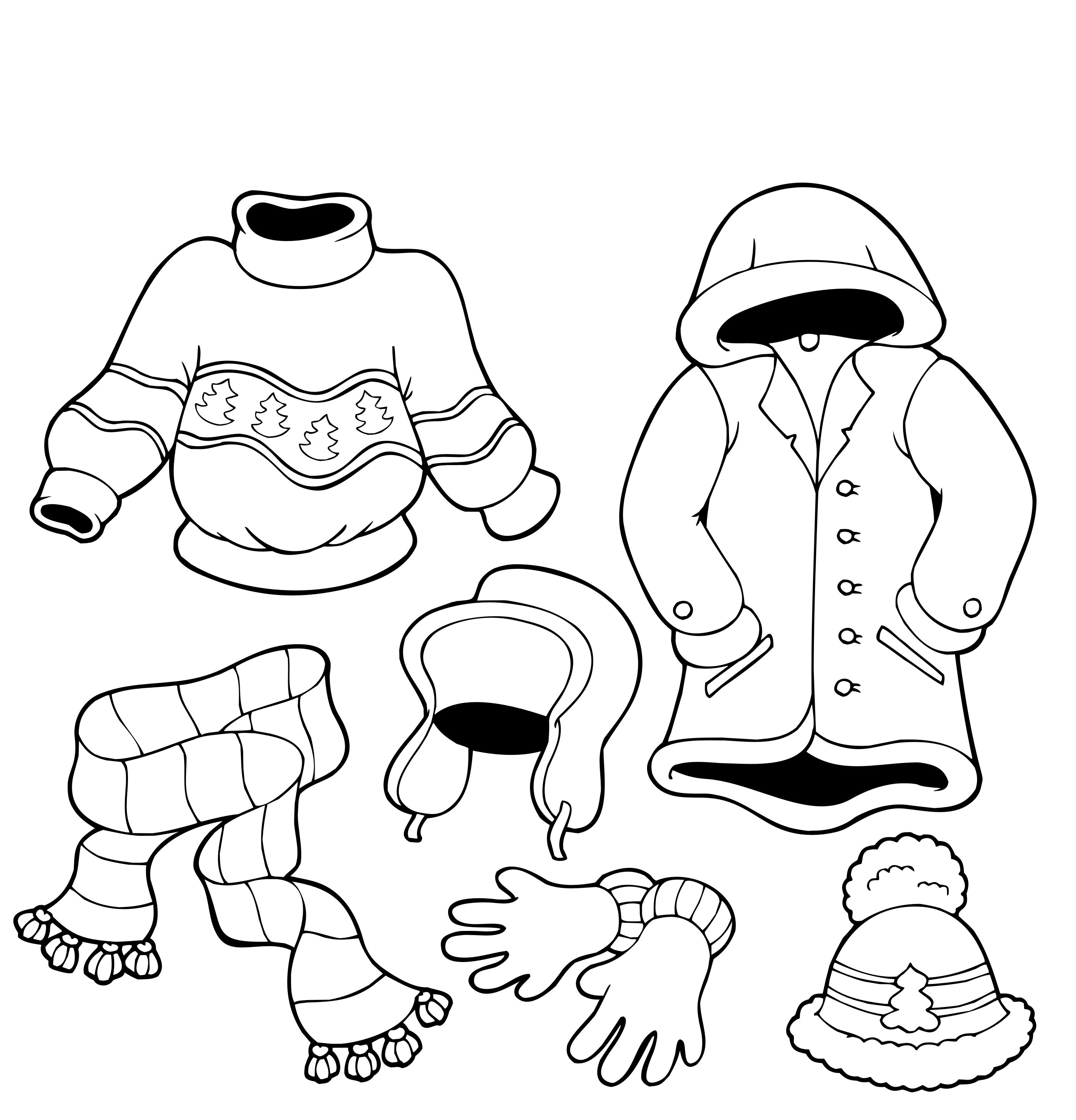 winter coloring pages for preschoolers