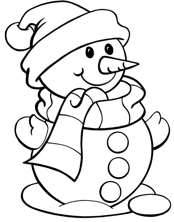 winter coloring pages kids