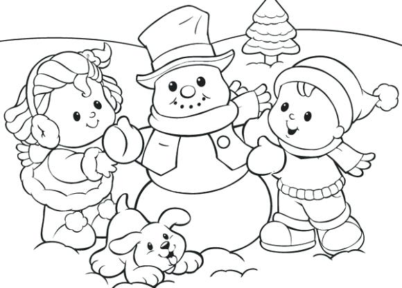 winter coloring pages pdf
