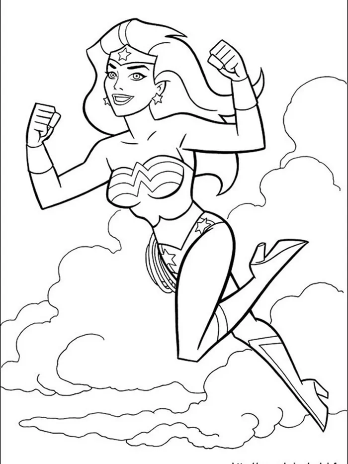 wonder woman images to color