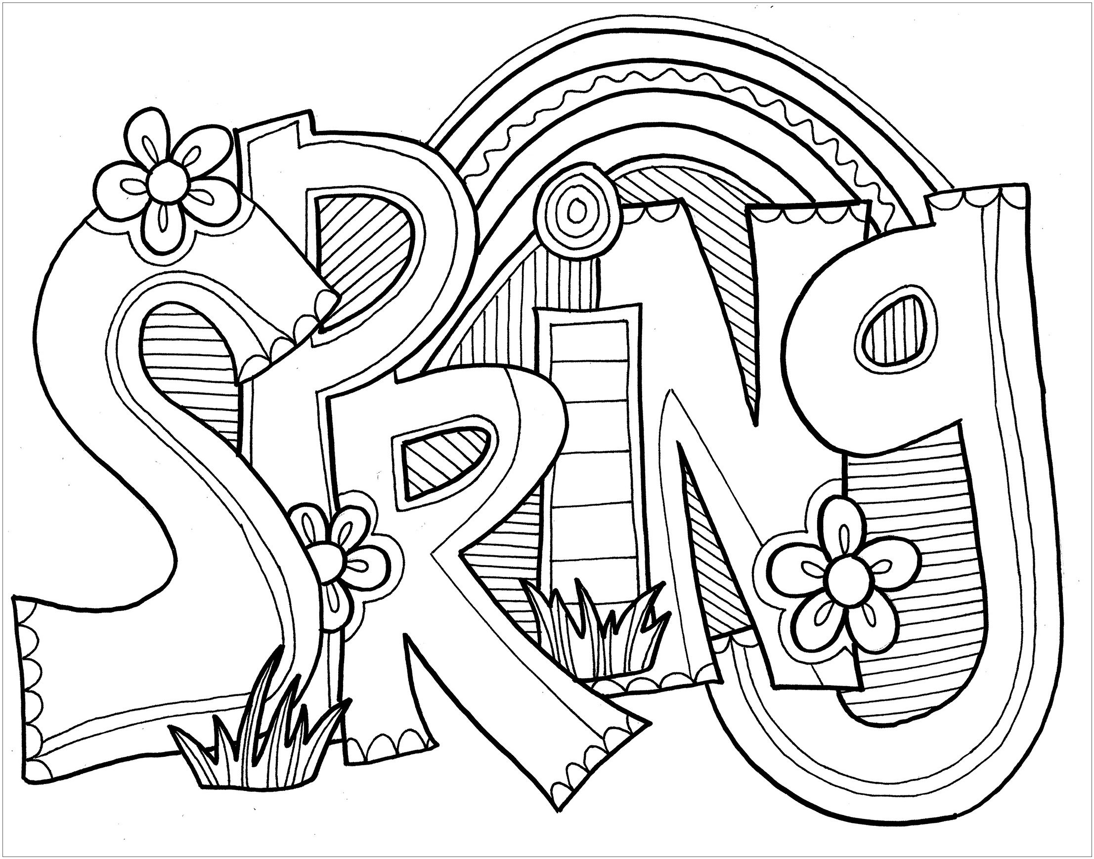 swear word coloring pages printable