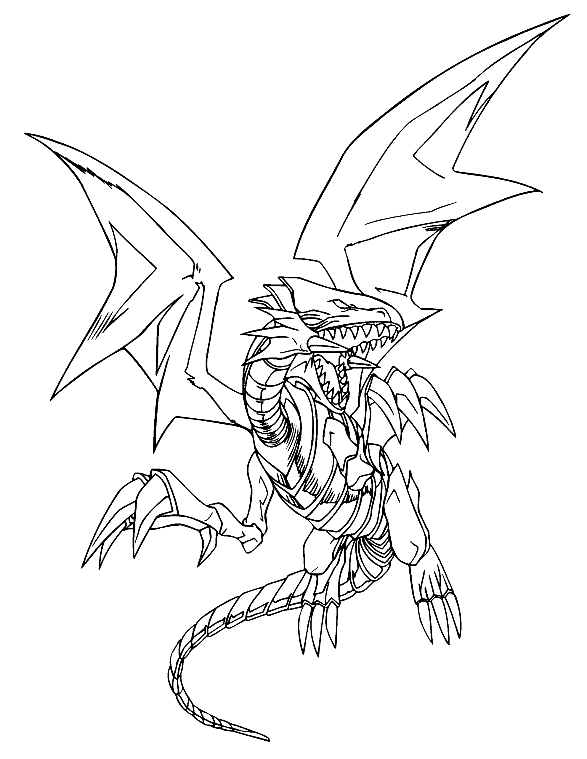 yugioh coloring pages cyber dragon