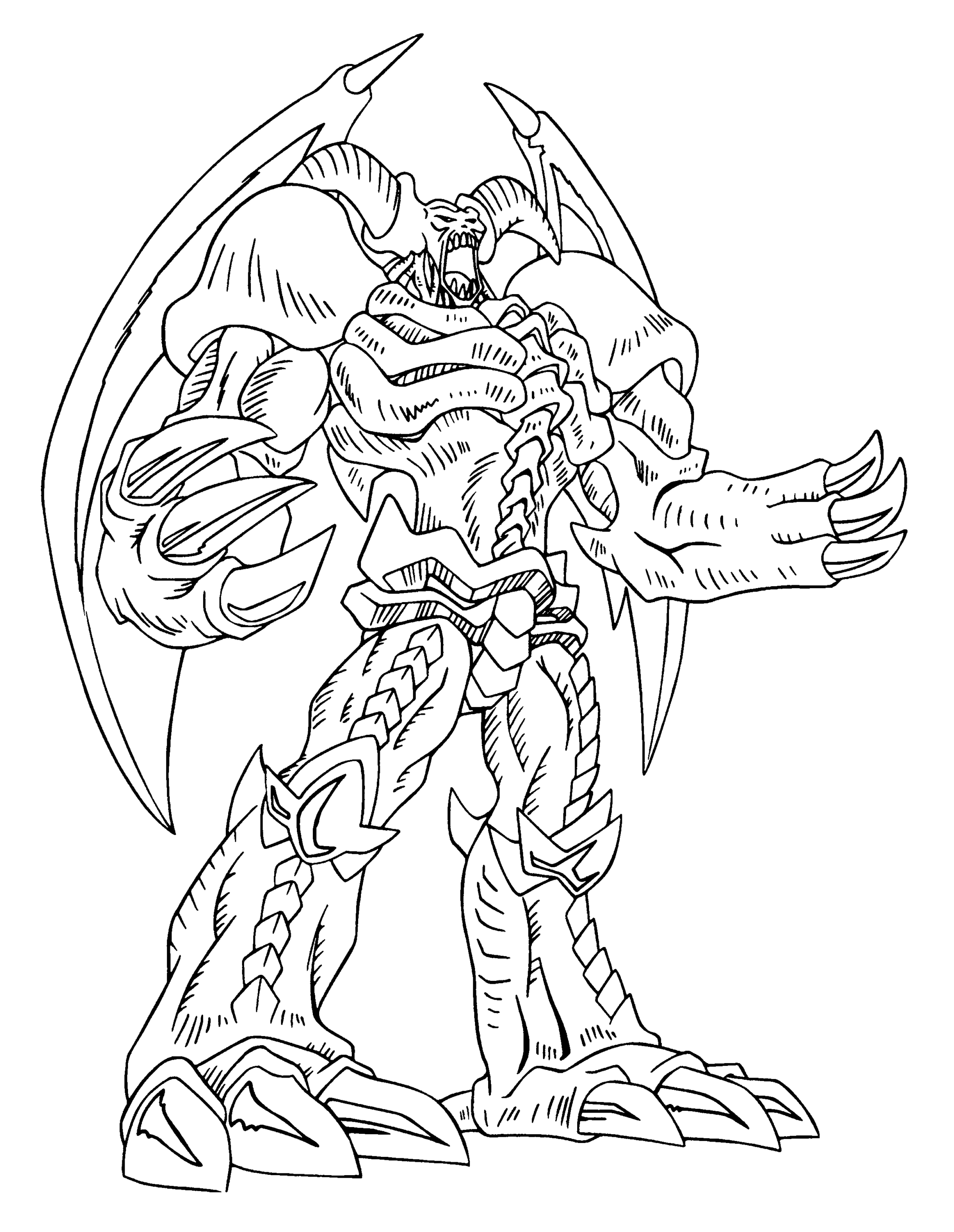 yugioh monsters coloring pages