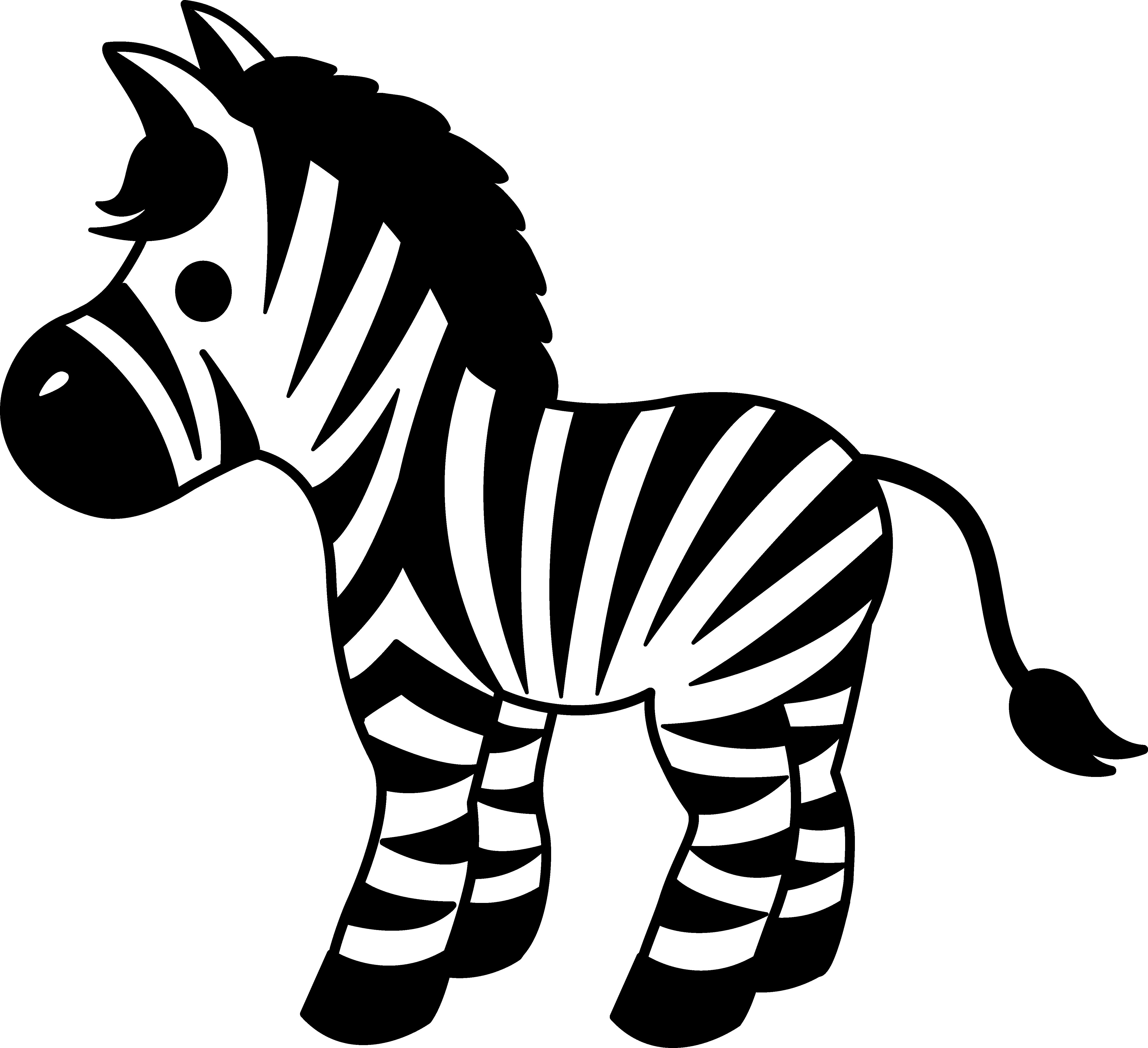 baby zebra coloring pages to print