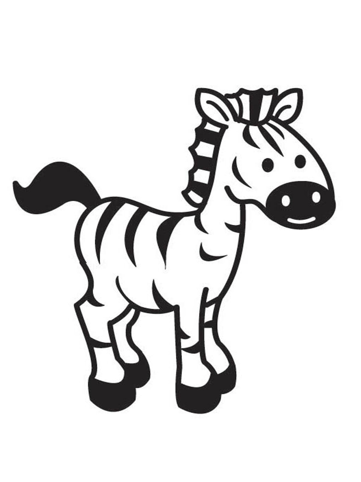 baby zebra coloring pages