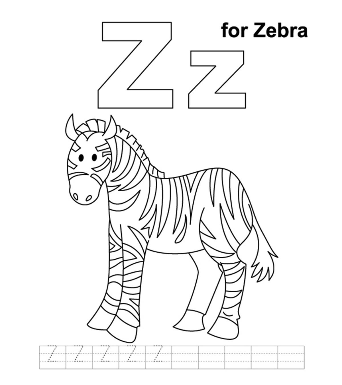 coloring pages of zebra stripes