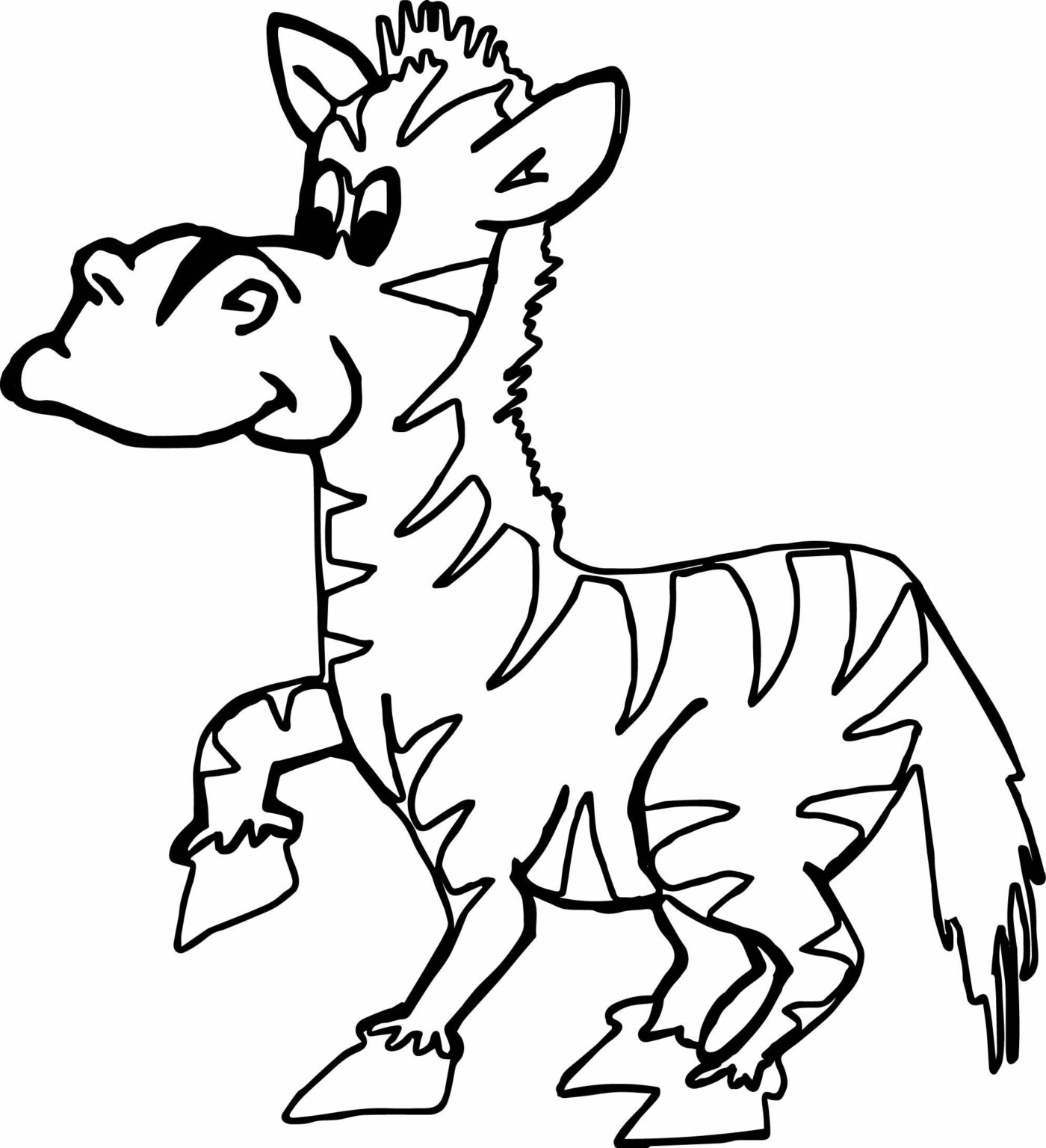 Zebra Coloring Pages PDF Printable - Coloringfolder.com