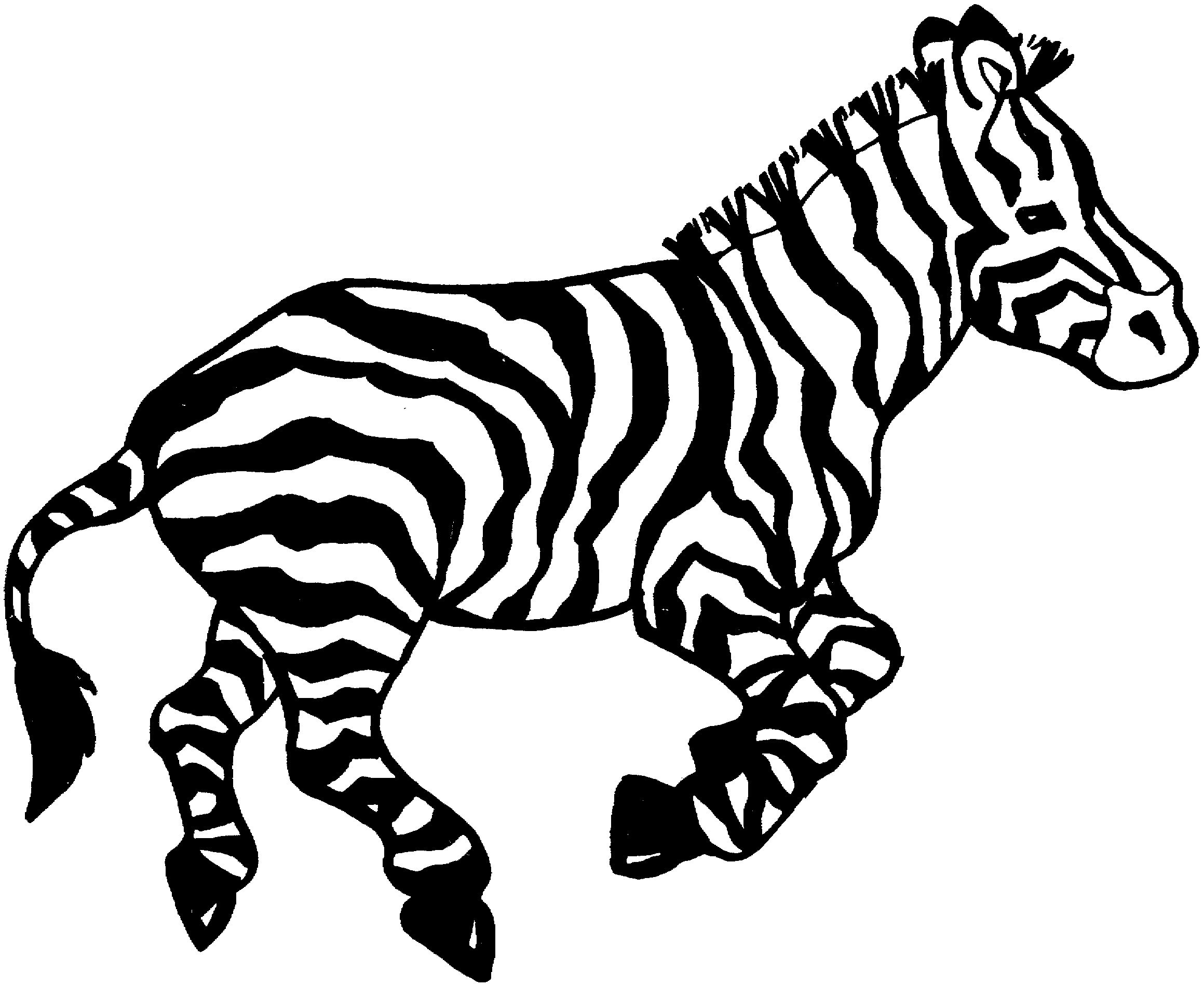 zebra coloring pages free printable